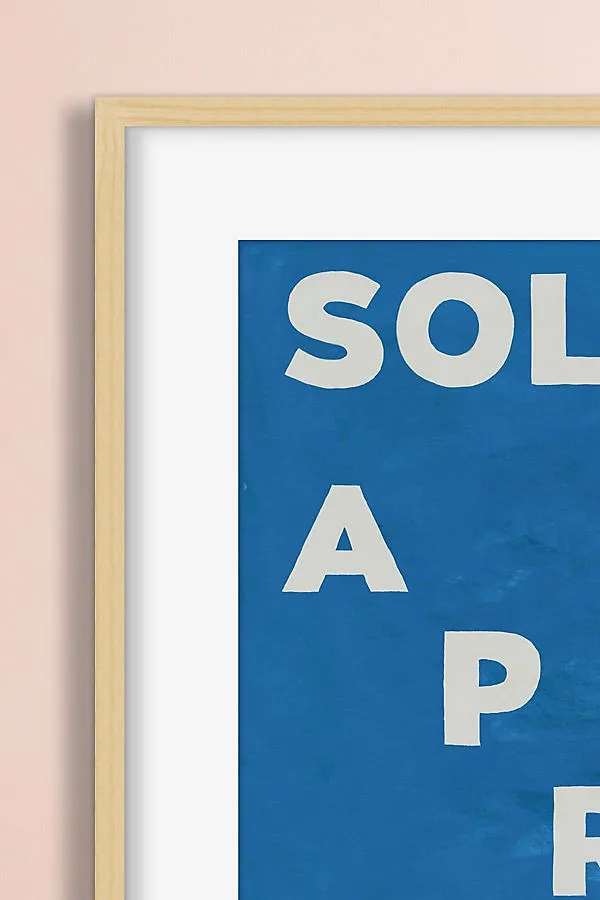 Soleil Et Après-Ski Framed Wall Art - Blue product