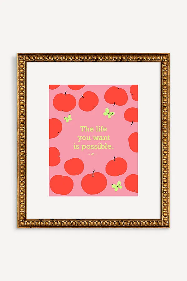The Life You Want Wall Art - Pink product