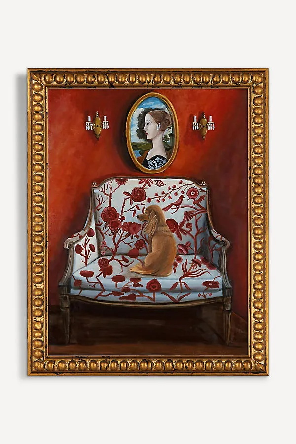 Theadora Strikes A Pose Wall Art - Red, Acrylic by Anthropologie