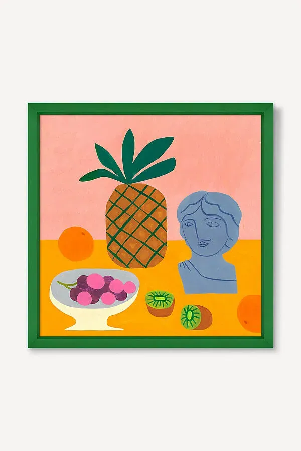 Tisha Lee Roman Bust and Kiwi Still Life Wall Art product