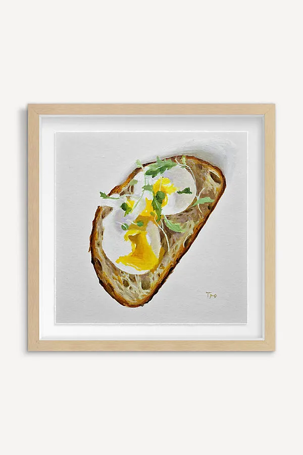 Toast With Egg Wall Art - Yellow product