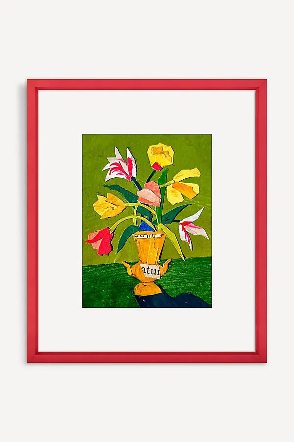Tulips in Gold Urn Wall Art product