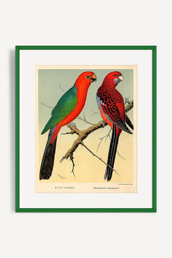 Two Birds Wall Art - Orange product