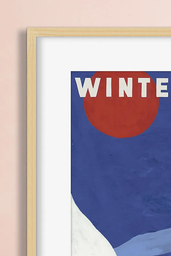 Winter Magique Framed Wall Art - Blue product
