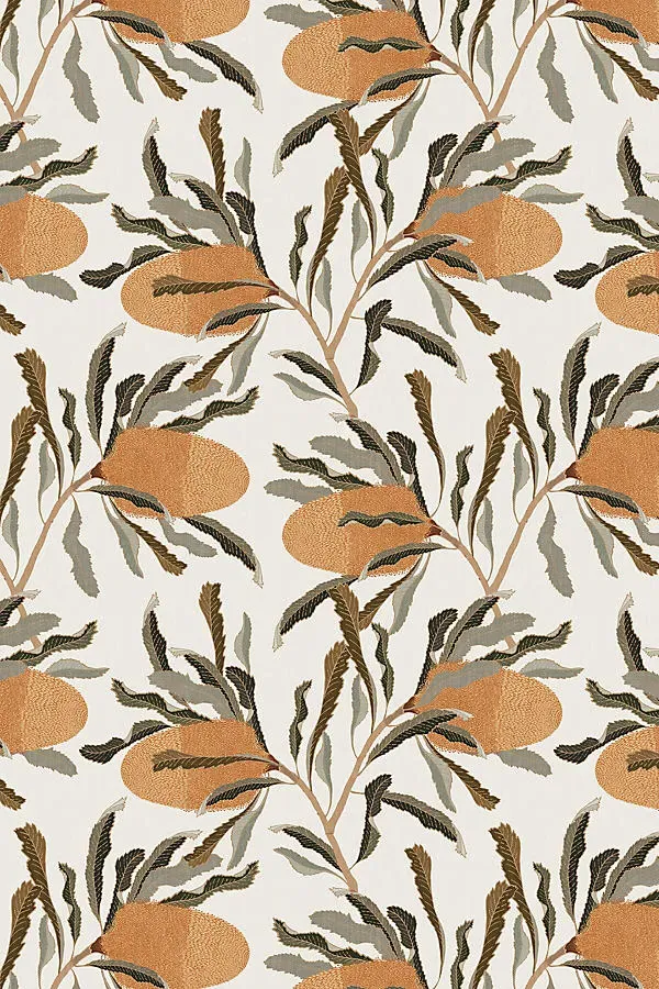 Banksia Floral Wallpaper - Ivory product