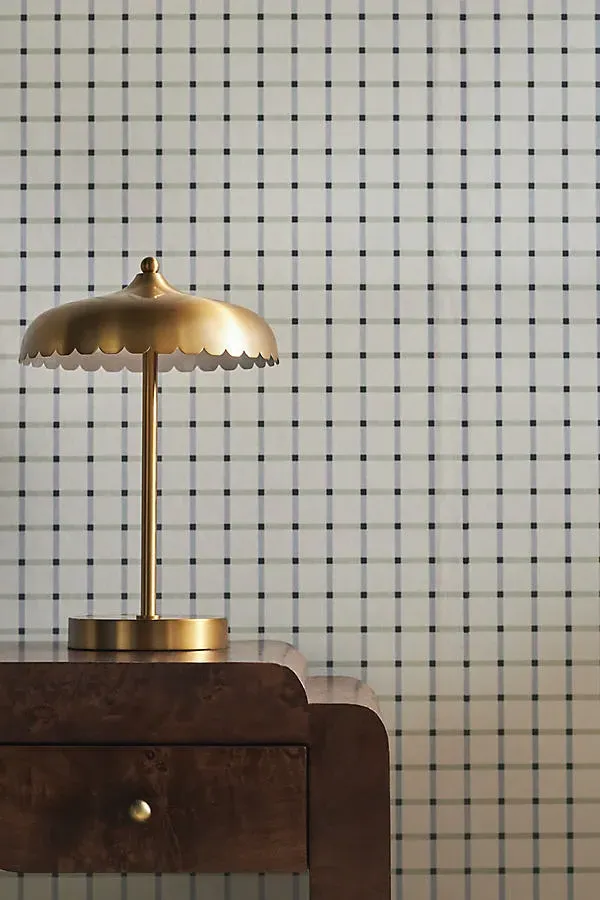 Plaid Squares Geometric Wallpaper by Anthropologie