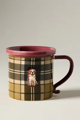 Stoneware Dog Mug - Purple by Anthropologie, alternate view