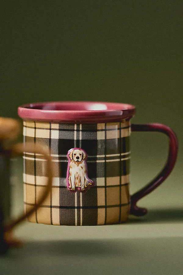Stoneware Dog Mug - Purple by Anthropologie