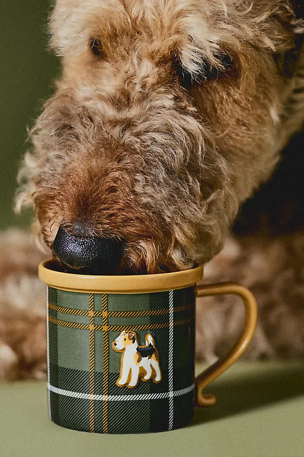 Stoneware Dog Mug - Yellow by Anthropologie