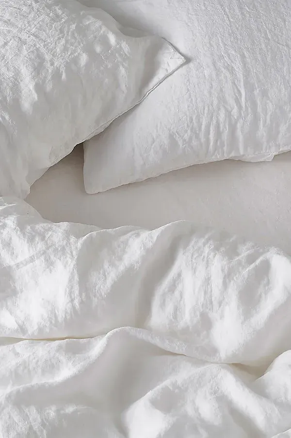Linen Duvet Cover - White product