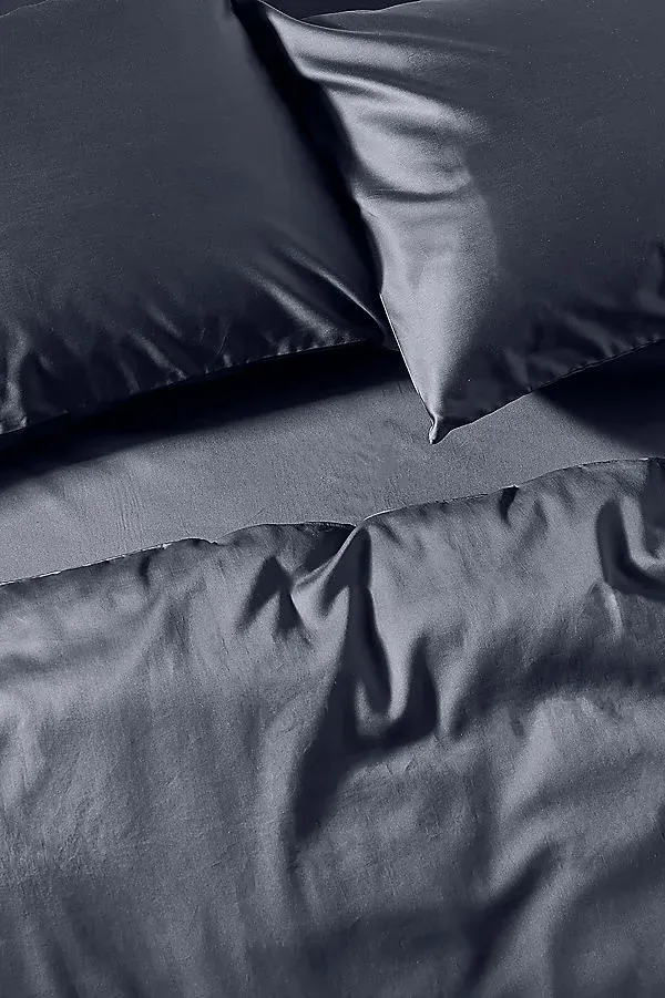 Luxe Cotton Sateen Pillowcases Set of 2 - Ink Blue product