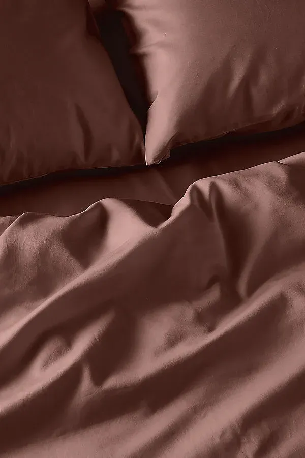Luxe Cotton Sateen Pillowcases, Set of 2 - Rust product