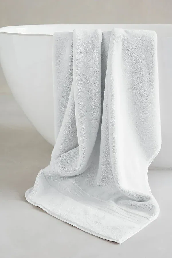 Plush Towel Collection - White, Turkish Cotton by Anthropologie