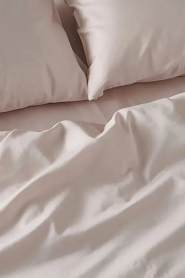 Rose Luxe Cotton Sateen Pillowcases, Set of 2 - Pink product
