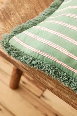 Edo Stripe Cushion - Cotton, Linen product