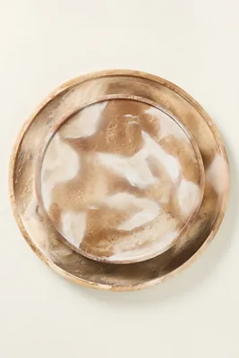 Hugo 18 Inch Lazy Susan - Brown, Resin product