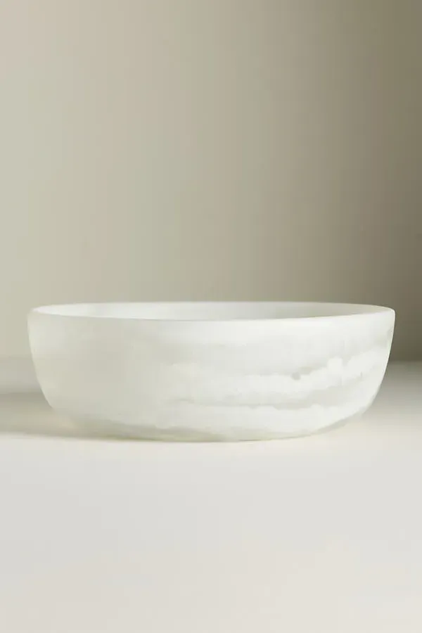 Hugo Resin Serve Bowl Set of 2 - White by Anthropologie