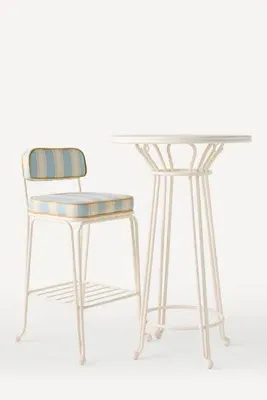 Waterhouse Bistro Stool Cushion Set - Blue, Acrylic product