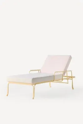 Waterhouse Reclining Sun Lounger - Yellow, Polyester product