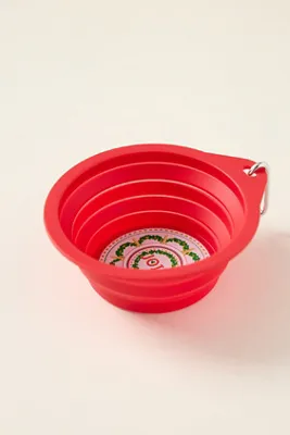 Bistro Tile Holiday Pet Bowl - Red product