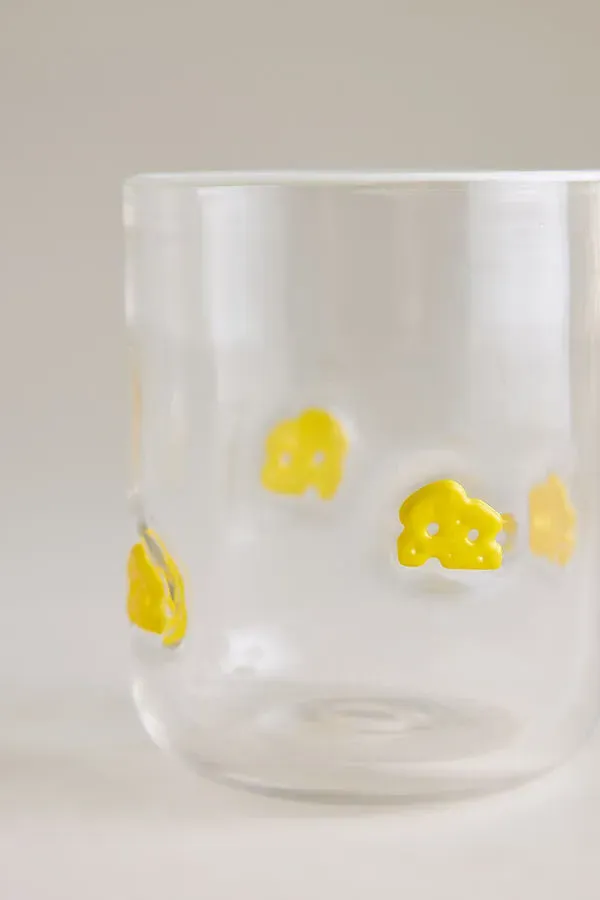 Cheese Icon Juice Glass - Yellow by Anthropologie, alternate view