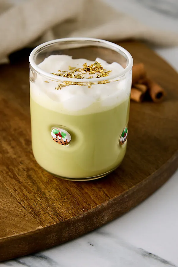 Christmas Pudding Icon Juice Glass - Brown by Anthropologie