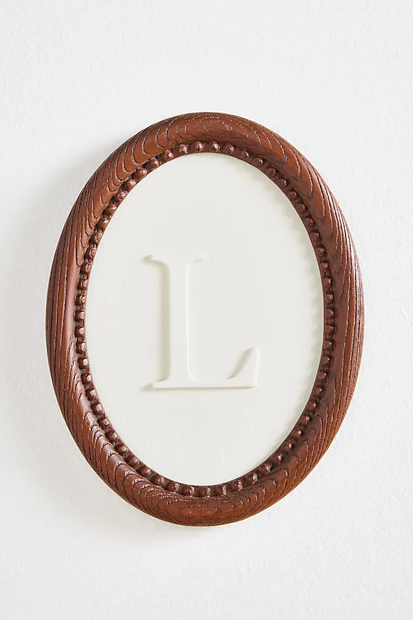 Emery Wood Monogram Gallery Wall Charm - Resin, Wood product