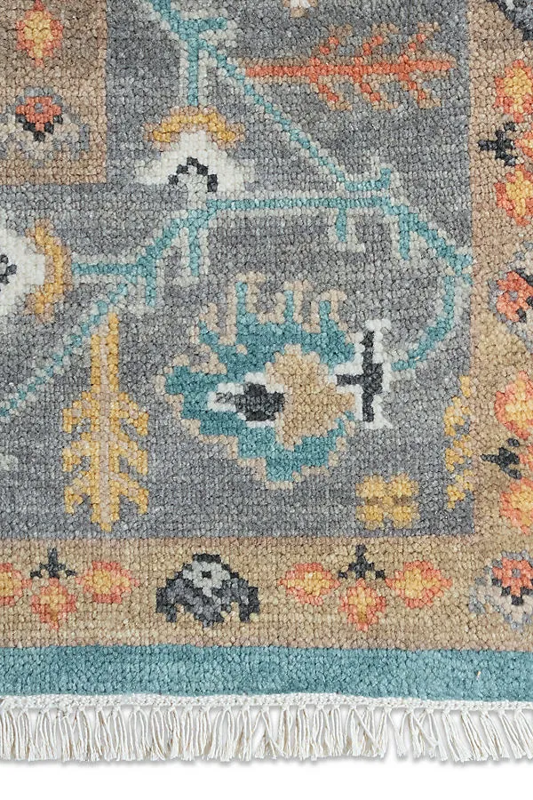 Eryn Persian-Inspired Hand-Knotted Rug - Blue, Wool by Anthropologie, image 2