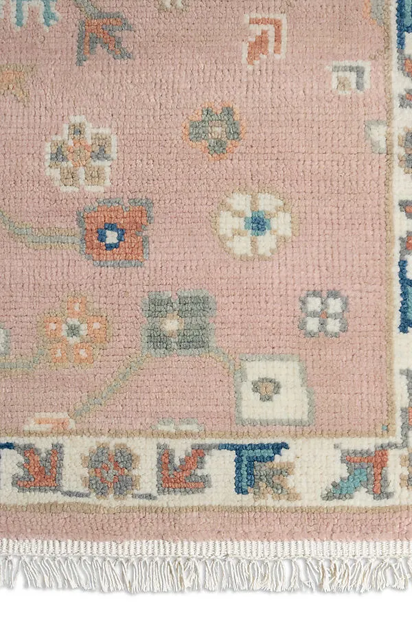 Eryn Persian-Inspired Hand-Knotted Rug - Pink, Wool by Anthropologie, image 2