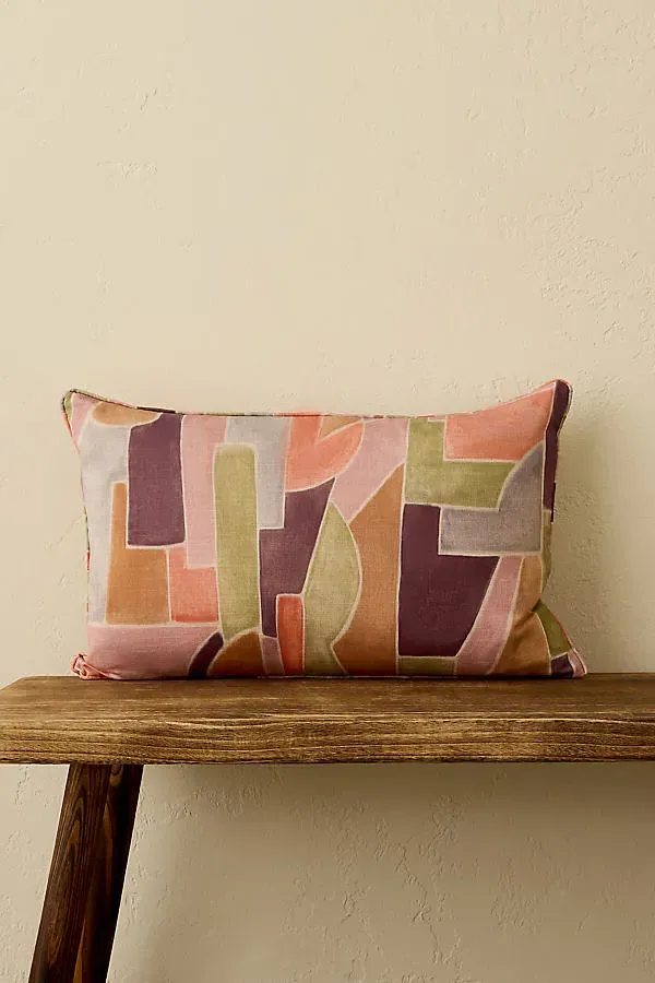 Geo Digital Print Rectangle Cushion - Cotton product