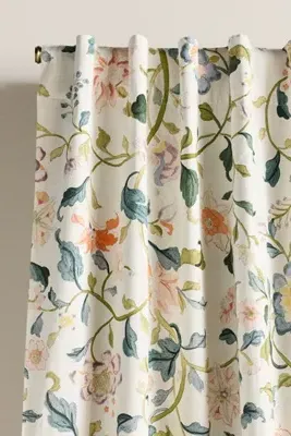 Hattie Floral Printed Blackout Curtain - Organic Cotton alternate view