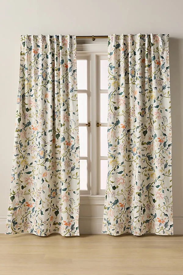 Hattie Floral Printed Blackout Curtain - Organic Cotton product