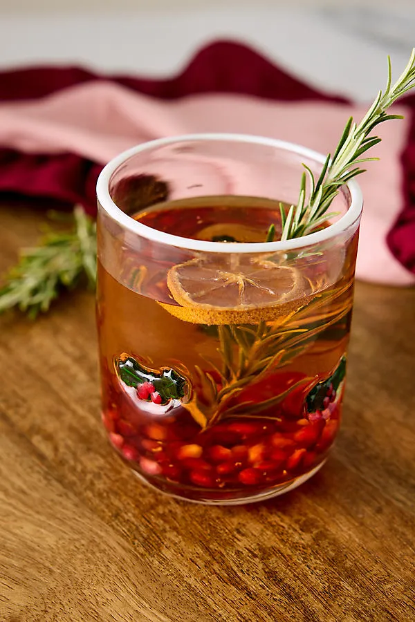 Holly Icon Juice Glass - Green by Anthropologie