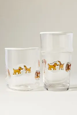 Icon Dog Edition Juice Glass - Glass by Anthropologie, alternate view