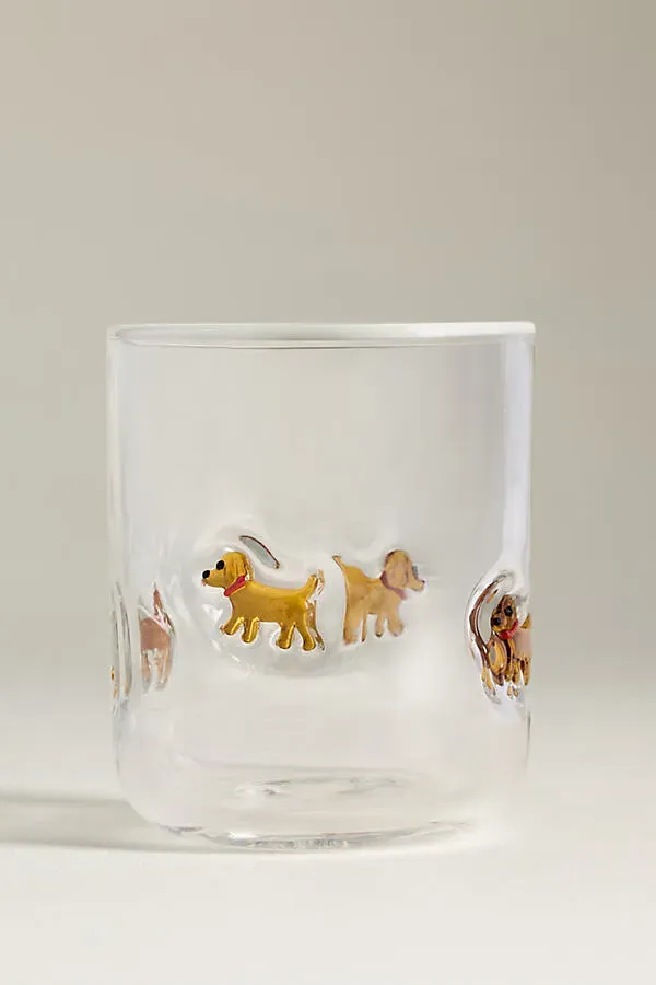 Icon Dog Edition Juice Glass - Glass by Anthropologie