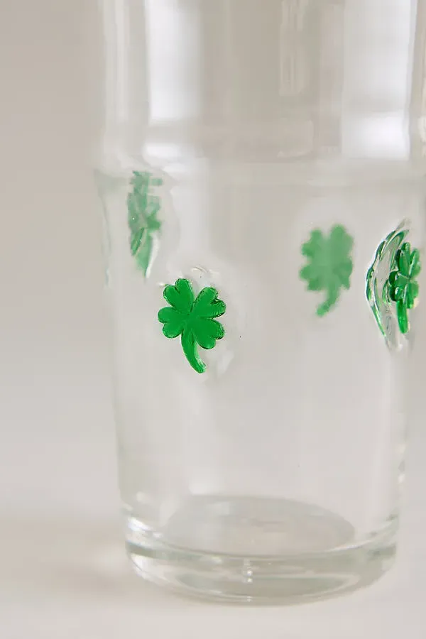 Icon Shamrock Pint Glass - Green by Anthropologie, alternate view