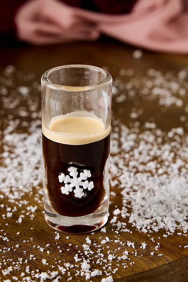 Icon Snowflake Shot Glass - White by Anthropologie