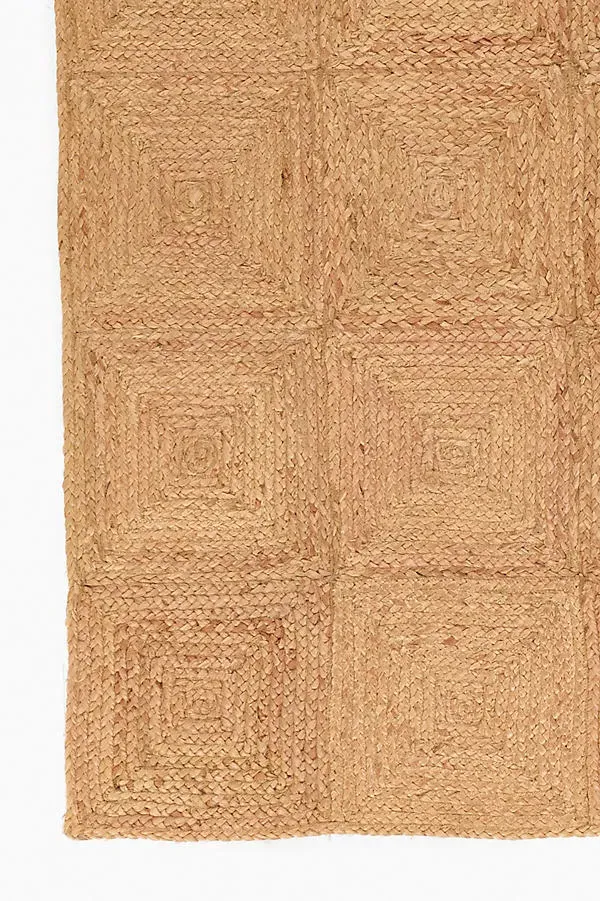Maritime Handwoven Geometric Jute Rug - Beige by Anthropologie, image 2