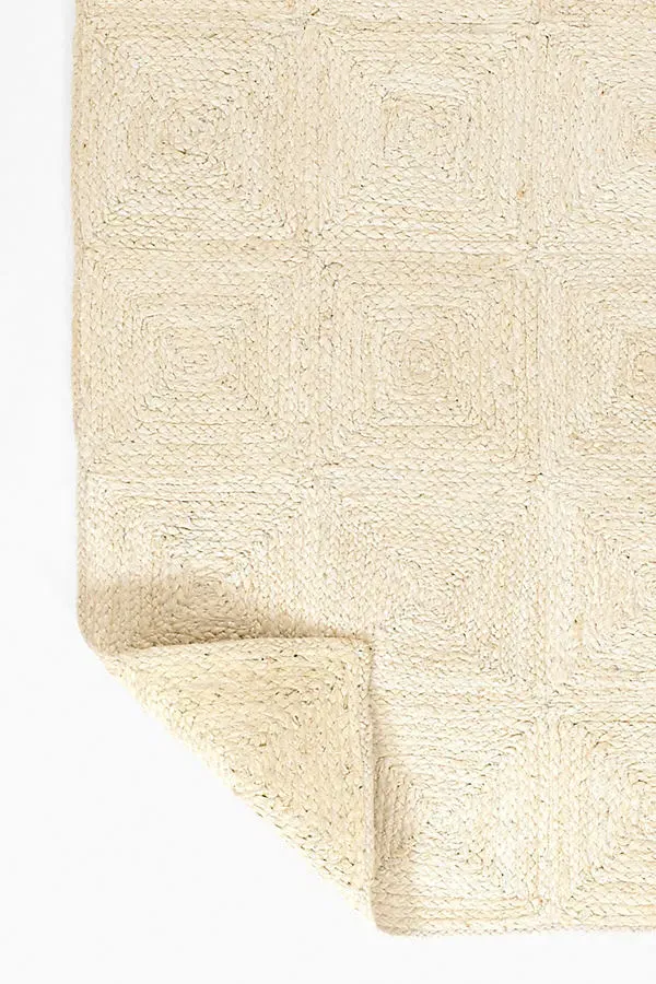 Maritime Handwoven Geometric Jute Rug - Ivory by Anthropologie, image 2