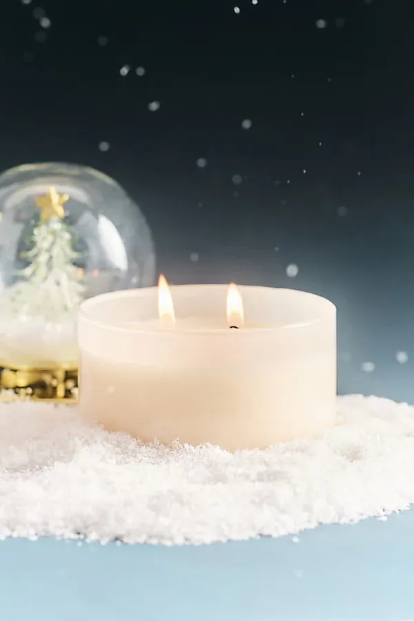 Merry Music Box Balsam & Cedarwood Glass Candle - Gold by Anthropologie