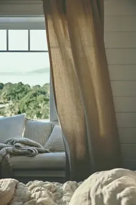 Relaxed Linen Curtain - Beige, Cotton/Linen product