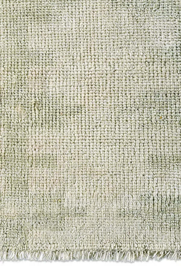 Sara Geometric Hand-Knotted Rug - Green, Wool by Anthropologie, image 2
