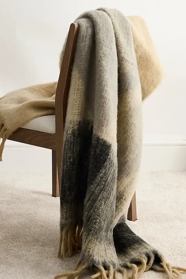 Zapotec Throw Blanket - Grey, Polyester product
