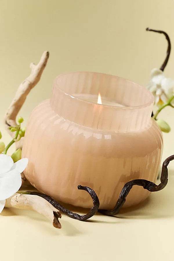 Capri Blue Havana Vanilla Medium Glass Jar Candle - Pink by Anthropologie