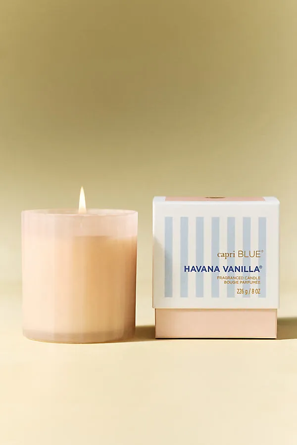 Capri Blue Havana Vanilla Tumbler Glass Candle - Pink product