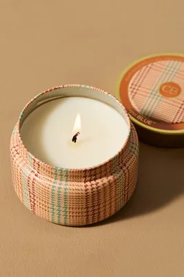 Pumpkin Clove Tin Candle - Orange, Cotton product