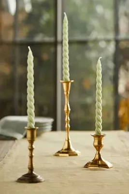 Cave Glow Studio Twisty Tapers Set of 3 - Green, Beeswax product