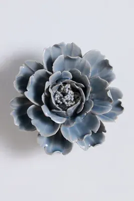 Ceramic Flower Gallery Wall Charm - Teal product