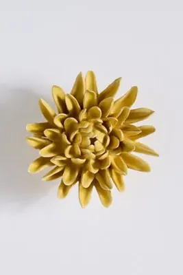 Ceramic Flower Gallery Wall Charm - Yellow by Anthropologie, alternate view
