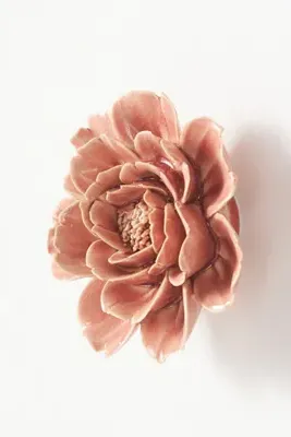 Ceramic Flower Wall Art Charm - Pink product